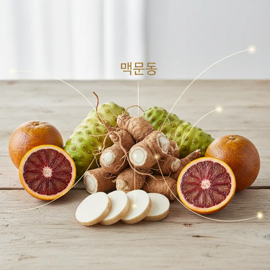 약용식물 맥문동 노니