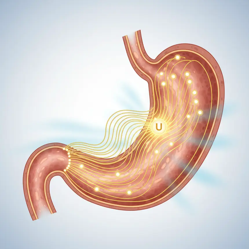 Gastric mucosa Vitamin U