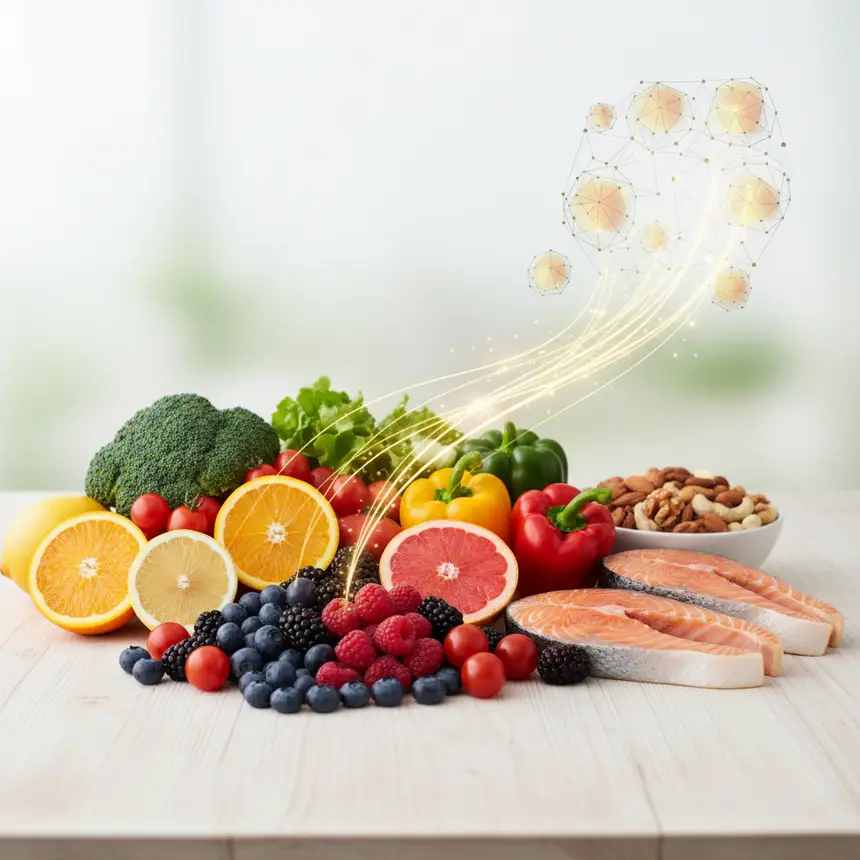 Antioxidant diet, collagen nutrients