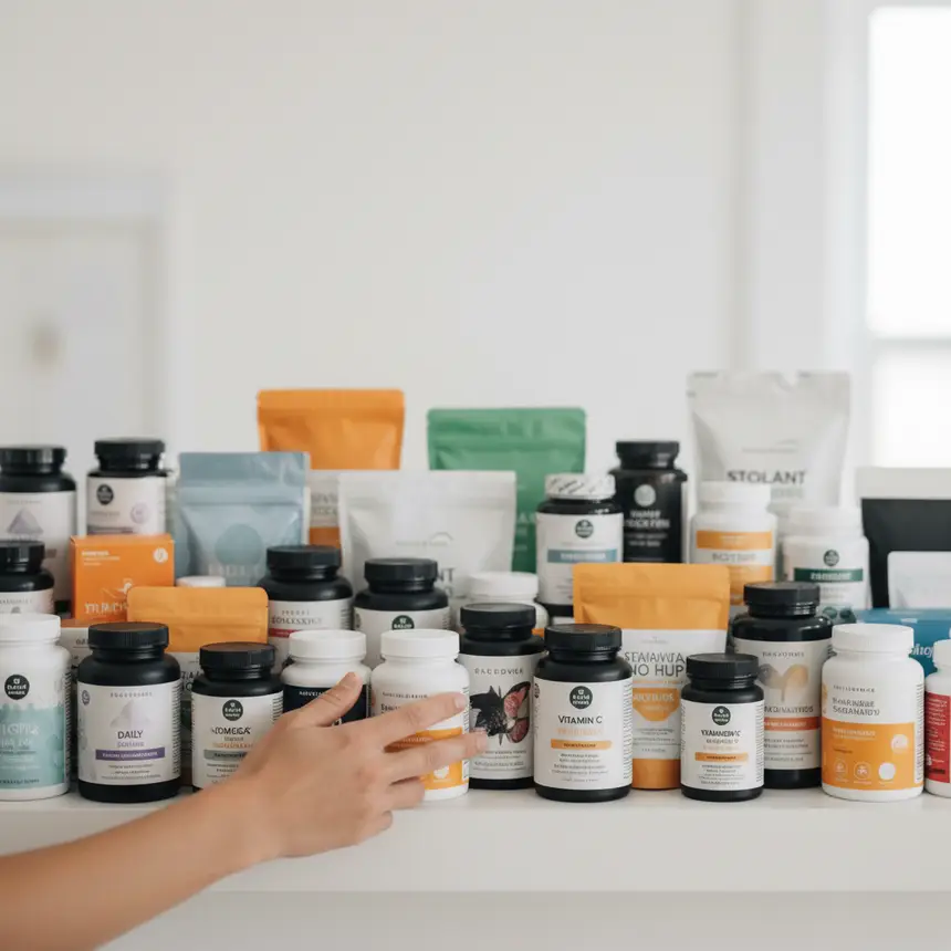 Variety of supplement products