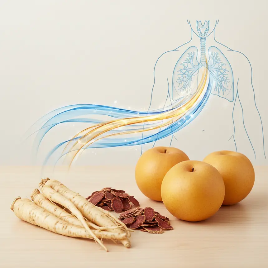 Bellflower red ginseng pear benefits