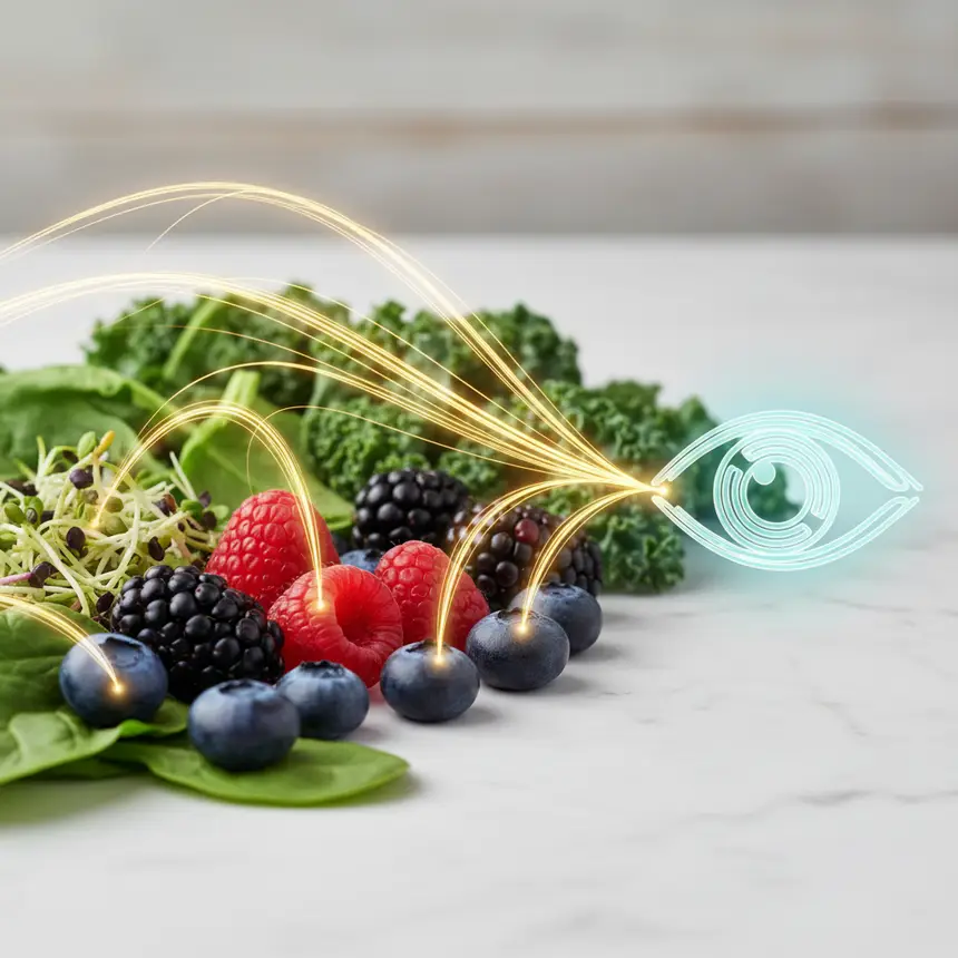 anthocyanins, eye nutrients, vision protection foods