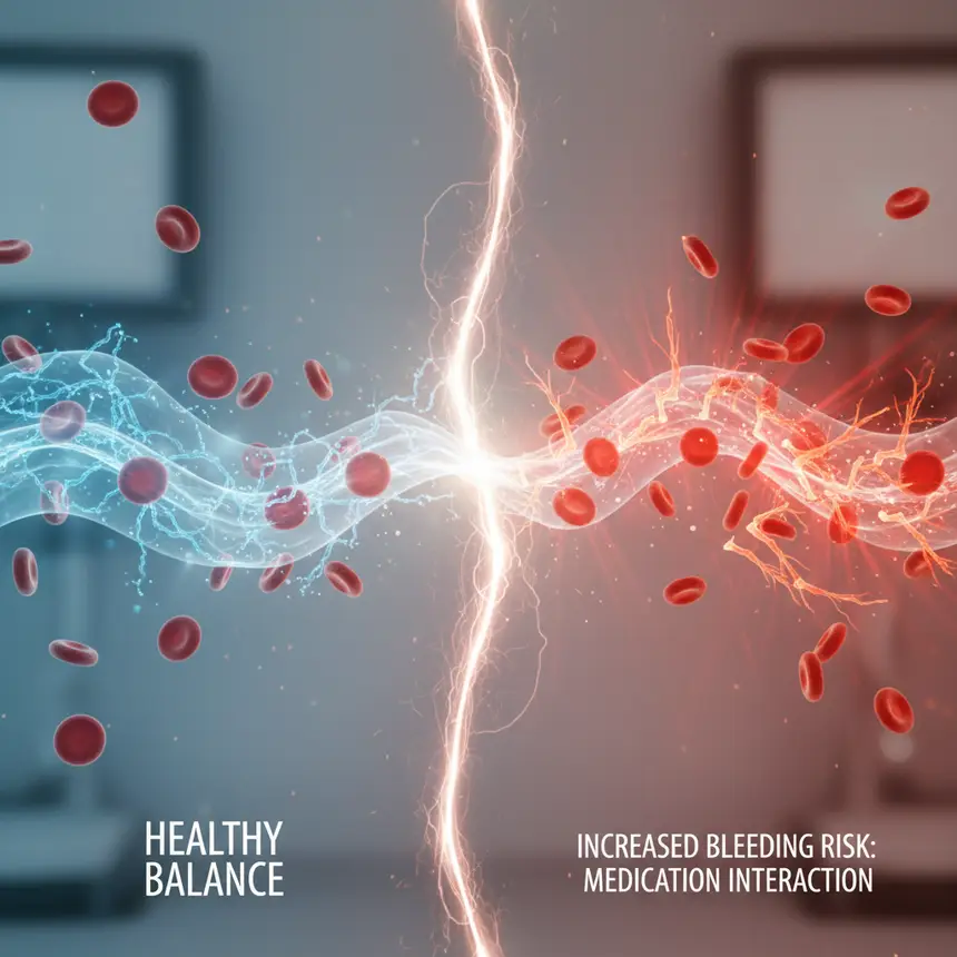 Vitamin E blood clot interaction