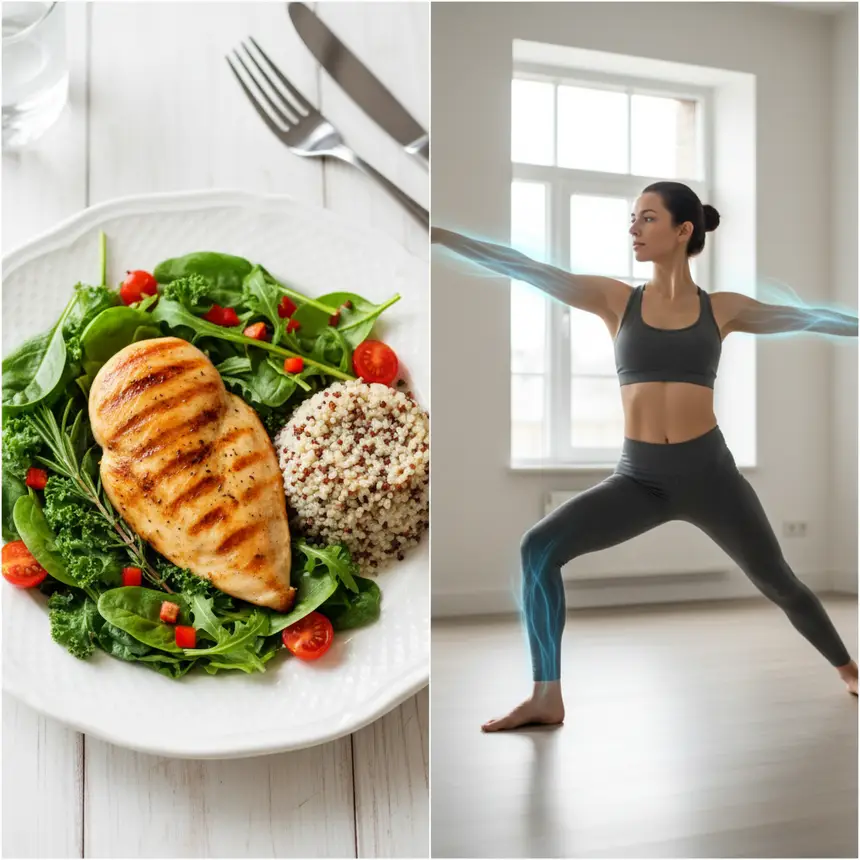 Healthy diet, gentle exercise.