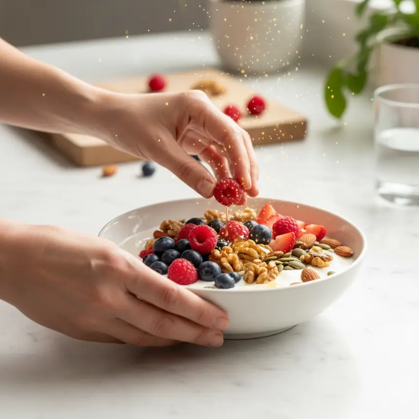 Healthy brain diet, nourishing snacks