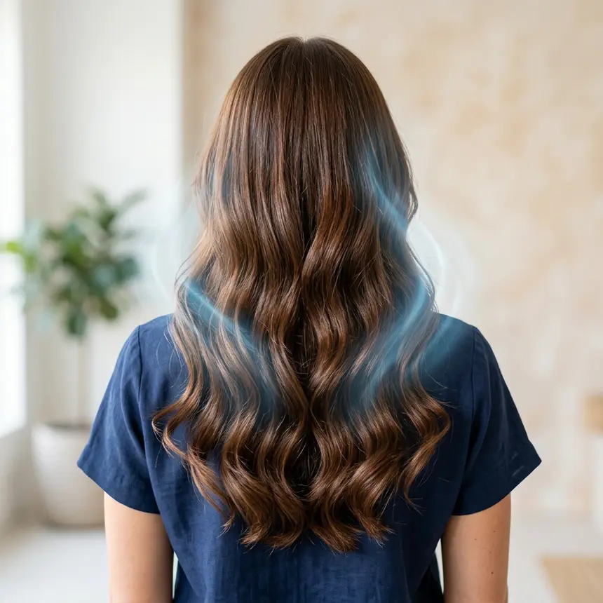 Healthy shiny hair