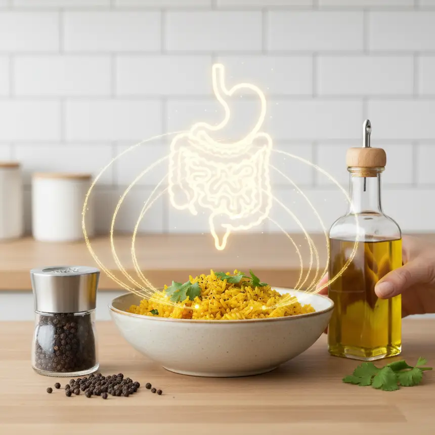 Curcumin absorption, turmeric intake