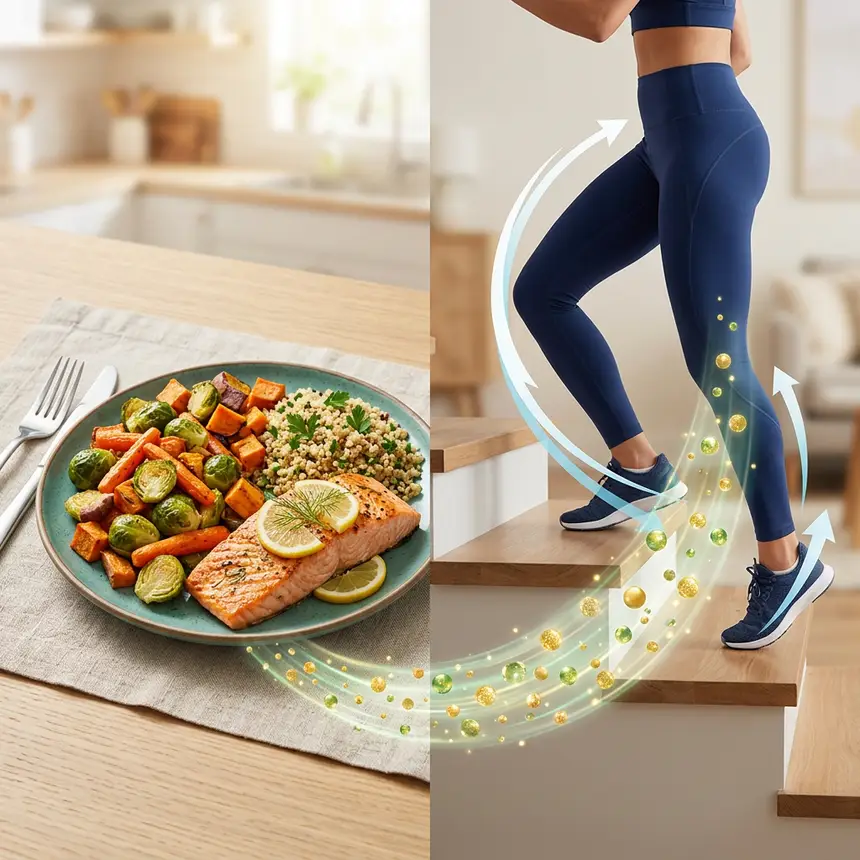 Healthy eating, vegetable intake, regular exercise