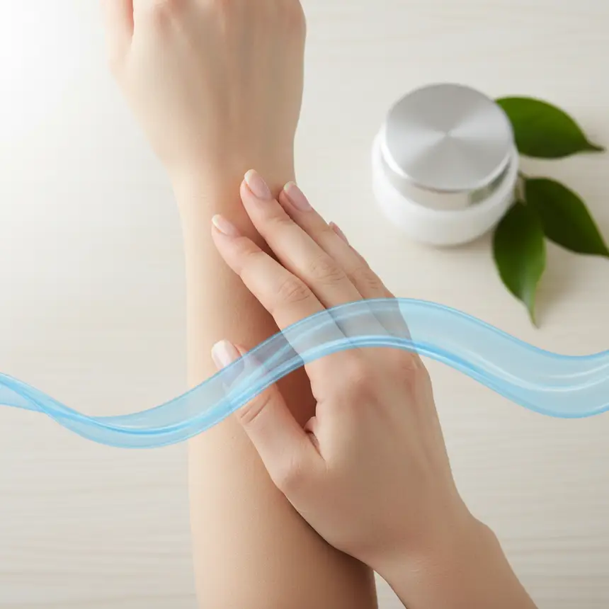 Healthy skin with soothing effect