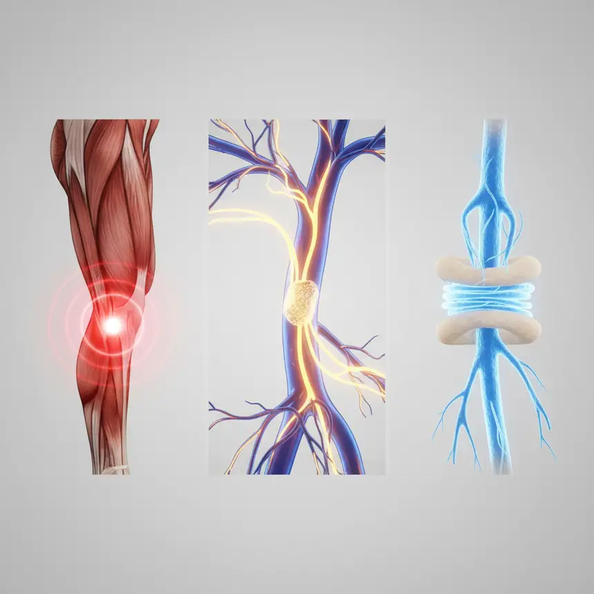 Causes of leg numbness circulation nerve