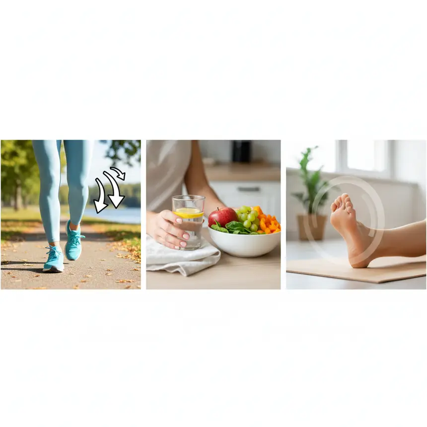 Leg health management exercise diet