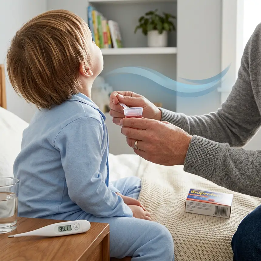 Fever reducer administration temperature management
