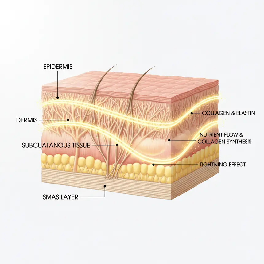 Skin elasticity structure